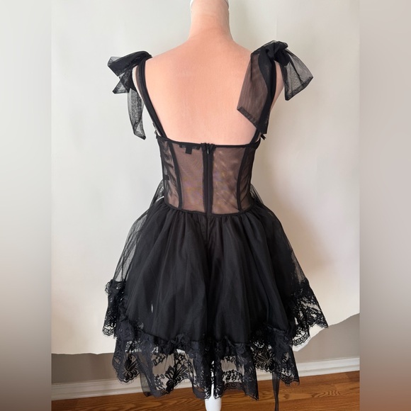 Dolls Kill DANCE WITH DEATH MINI DRESS - Picture 6 of 8